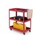 3-Tier Rolling Utility Tool Cart with 3 Large Shelves and 4 Universal Wheels Perfect for Kitchen or Garage